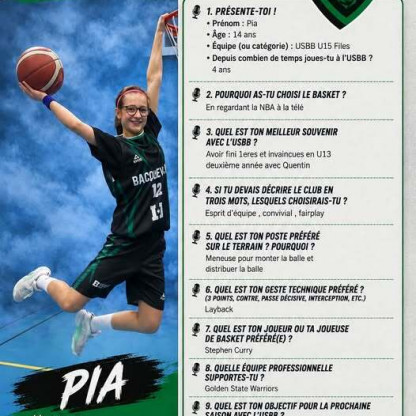 Portrait de nos basketteurs