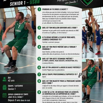 Portrait de nos basketteurs